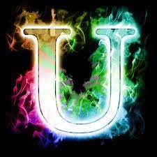 Pom poms, popsicle sticks, glue and yarn. Buchstabe Letter U Lettering Alphabet Lettering Design Lettering