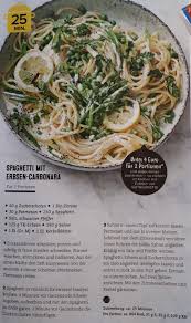Erbsen Carbonara In 2020 Portionen Carbonara Erbsen
