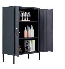 Get all of your bathroom supplies organized and stored with a new bathroom cabinet. China Customized Black 2 Swing Metal Door Metal Bathroom Storage Cabinet China Home Cinema Cabinet Home Credit Cabinet
