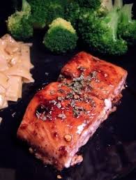 Garnish with the sliced green tops of the scallions. Quick Sweet Tangy Salmon Interesting Food Recipes Recipes Salmon Dishes