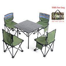 Grdenised indoor & outdoor 3 piece foldable bistro patio plastic dining set, round table and two chairs. 5 In 1 Portable Folding Foldable Oxford Cloth Chair Table Set Outdoor Hiking Fishing Camping Chair For Family Group Picnic Outdoor Tables Aliexpress