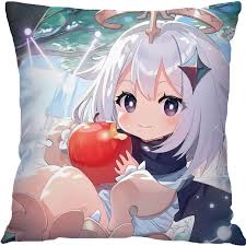 原神周边派蒙刻晴抱枕甘雨史卡通莱姆胡桃可莉钟离二次元高端靠垫：为爱发电的治愈神器！_动漫毛绒_淘宝游戏网