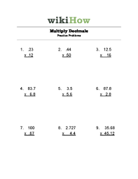 A math website kids love! How To Multiply Decimals 6 Steps With Pictures Wikihow