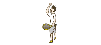 テニス選手 | イラストマン人物フリーイラスト素材集