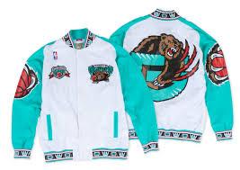1995 96 Authentic Warm Up Jckt Vancouver Grizzlies Mitchell Ness Nostalgia Co Vestiti Eleganti Da Uomo Vestiti Vestito Elegante