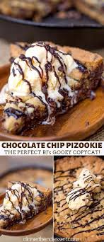 Bj S Mini Deep Dish Pizza Chocolate Chip Cookie Pizza With Mountains Of Warm Melted Chocolate Chips And With Images Chocolate Chip Cookie Pizza Melting Chocolate Chips Desserts With Chocolate Chips
