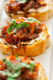 Their bruschetta has fresh goat cheese in it and since i love goat cheese anything it's no surprise i am in love with their bruschetta as well. Steak Bruschetta Goat Cheese Tomato Jam Plating Pixels