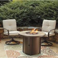 Signature Design By Ashley Predmore 3 Piece Round Fire Pit Table Set Fire Pit Table Set Round Fire Pit Table Fire Pit