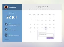 Calendar Widget Calendar Widget Calendar App Design
