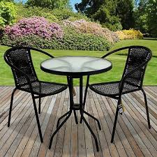 Make the most of your garden all year round with dunelm's large range of garden furniture sets. Black Wicker Bistro Sets Table Chair Patio Garden Outdoor Furniture Diner Home Ebay Outdoor Garden Furniture Garden Chairs Outdoor Chair Set