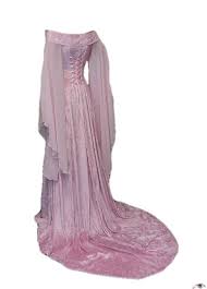 Lilac Medieval Wedding Dress Elven Gown Off The Shoulder Elven Dress Stunning Outfits Fantasy Gowns