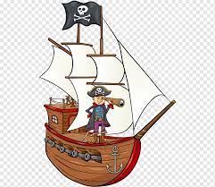Sketsa gambar kapal laut garlerisket. Piracy St Augustine Pirate Treasure Museum Cartoon Pirate Ship Cartoon Caravel Jolly Roger Piracy Png Pngwing