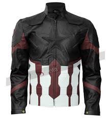 Avengers Infinity War Captain America Steve Rogers Costume Leather Jacket Steve Rogers Leather Jacket Captain America