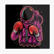 Free trill wallpapers and trill backgrounds for your computer desktop. Boxing Astronaut In Space Metal Print By Piyush Design In 2021 Astronaut Artwork Astronaut Art Galaxy Art