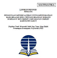 Hasil yang diperoleh dari mata pelajaran ips dengan standar ketuntasan belajar. Laporan Pkp Ut Pgsd Matematika File Revisi