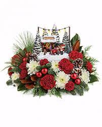 Thomas kinkade floral christmas arrangements 2019. Thomas Kinkade S Family Tree Bouquet By Teleflora In Burnt Hills Ny The Country Florist