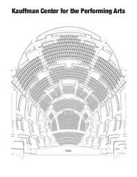 Kauffman Center For The Performing Arts Seating Chart By