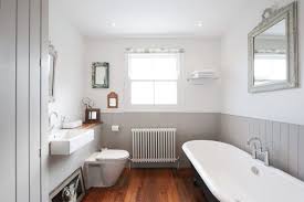 Painting Wall Paneling Bathroom Victorian With Gray Beadboard Wainscoting Top Vanity Bases Beadboard Bathroom Neutral Bathroom Decor Bathroom Cabinets Designs