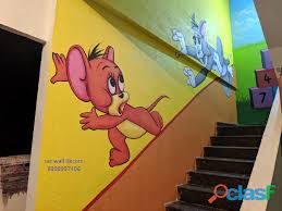 Latest designs at the best price available. 3d Cartoon Wall Painting For Kids School In Hyderabad In Hyderabad Clasf Services