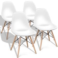 Set Of 4 Mid Century Modern Dining Chair With Wood Leg Kitchen Dining Room Ch Midcentury Modern Dining Chairs Modern Dining Chairs Mid Century Modern Chair