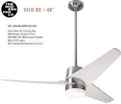 The velo flushmount ceiling fan includes three injection molded plastic blades that have a clean, aerodynamic look and provide superior air flow. Velo Ceiling Fan Velo Hugger Ceiling Fan From The Modern Fan Company A Collection Of Ceiling Fans Designed By Ron Rezek Deep Discount Lighting