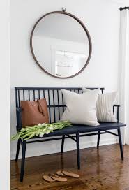 Black Bench With Back Pin On Home Decor