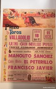 cartel. plaza toros valladolid. 1973. ganadería