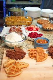 Grown Up Slumber Party Breakfast Party Brunch Waffles Food