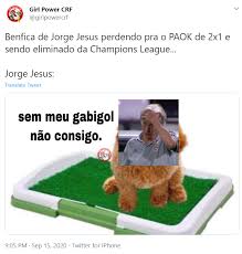 Depois Da Eliminacao Do Benfica Na Liga Dos Campeoes Frente Ao Paok Os Memes Nao Se Fizeram Esperar Liga Dos Campeoes Sapo Desporto