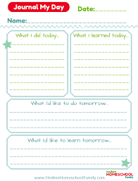 Free Printable Daily Homeschool Journal Modern Homeschool Family Kids Journal Homeschool Homeschool Planner