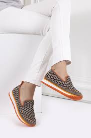 Mallory 0614 Spor Vizon Suet Slip On Ayakkabi Bagciksiz Ayakkabi Bayan Ayakkabi Ayakkabilar