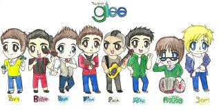 Glee Boys Cartoon Anime Version Glee Glee Club Drawings