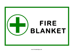 Printable Fire Blanket Cross Sign Download fire blanket stock vectors.
