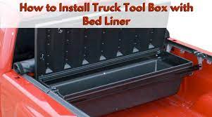 How to build truck bed or suv drawers. How To Install Truck Tool Box With Bed Liner Attach It Now Best Diy Bedliner