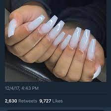 So This Morning I Woke Up To 600 New Followers My Dm S Exploding With This Pic I Guess A Meme S Best Acrylic Nails Acrylic Nail Designs White Acrylic Nails