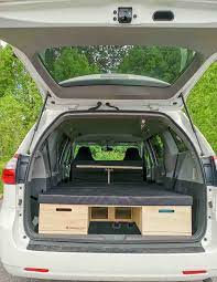 Please be aware that all the dimensions of the conversion can be different at your minivan. Order Your Minivan Camper Conversion Kit For Toyota Sienna Roadloft