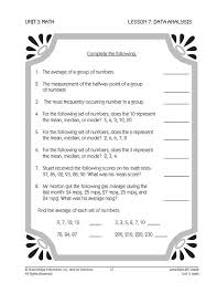 Mean Median Mode Worksheet Math Worksheets Kids Math Worksheets Math