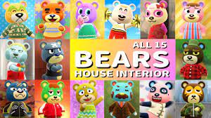 We have listed the villagers species wise for your ease. All 15 Bear Villager House Interiors In Animal Crossing New Horizons Youtube