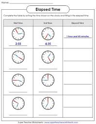 Elapsed Time Worksheets 3rd Grade Worksheet Fun And Printable