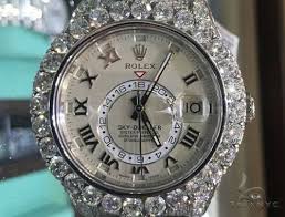 Browse our collection of men's second hand rolex watches online at miltons diamonds. Fully Iced White Gold Sky Dweller Rolex Watch Mens Diamond Rolex Watch Collection White Gold 18k Round Cut 28 70 Ct
