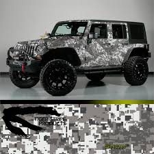 Black And White Camo Vinyl Wrap Tiger Stripe Products Digital Military Camo Vehicle Vinyl Wrap Kits Camo Vehicle Wraps Jeep Car Wrap
