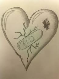 Broken Heart Sketch In Pencil Easy Love Drawings Sketches Art Drawings Sketches