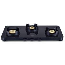 Prestige Edge Schott Glass 3 Burner Gas