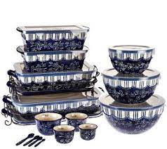 Temp Tations Floral Lace 20 Piece Bakeware Set Qvc Com Geschirr Keramik Deko