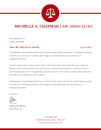 Business letterheads are used by all successful businesses. Red Law Firm Letterhead Template