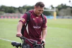 Josh Papalii Photos Photos Queensland Maroons Training Session Queensland Maroon Mens Tops