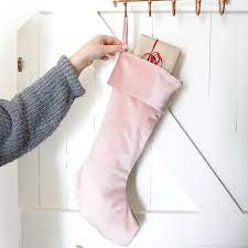 We shop and deliver, you enjoy. Pink Velvet Christmas Stocking Lisa Angel