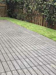 New Tech Wood Grass And Deck Tiles Deck Tiles Outdoor Decor Deck
