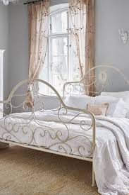 Taille standard lit simple 90x180. Rarement Simuler Flipper Lit Fer Forge Blanc Fille Amazon Logado Fr