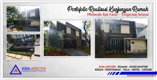 23 desain garasi mobil minimalis dengan pintu samping rumah: Kunjungan Realisasi Rumah Minimalis 2 Lantai Semi Basement Bpk Fanur